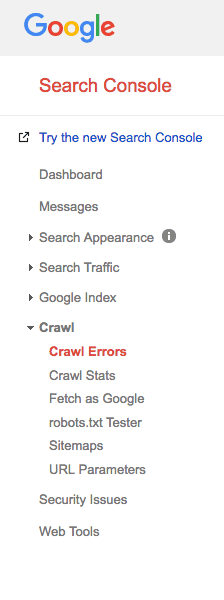Google search console crawl stats to look into website traffic drops
