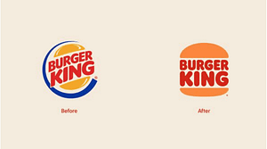 Burger King brand logo redesigns