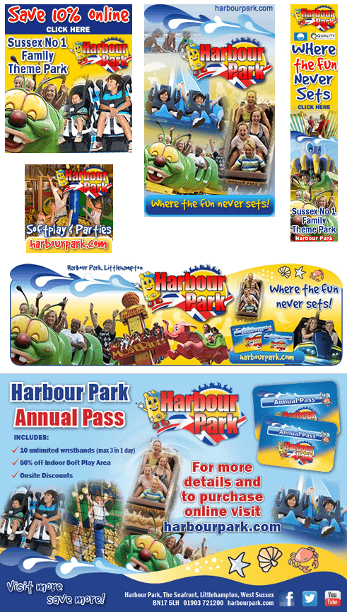 Advert design for Harbour Park