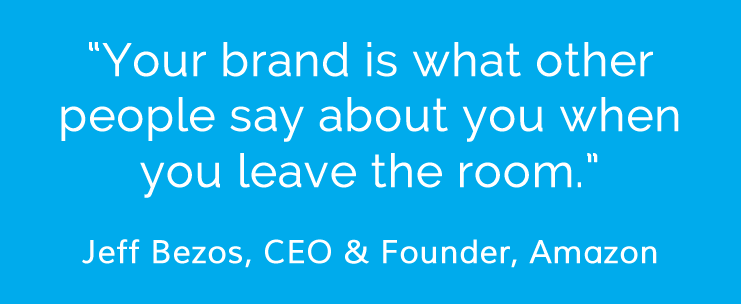 Powerful brand identity quote from Jeff Bezos, Amazon